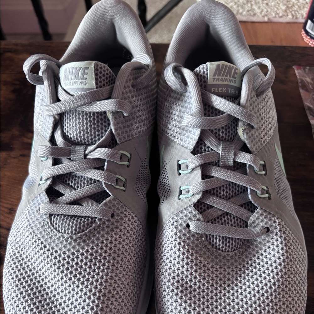 Nike Women's Gray/MintTraining Tennis Shoes